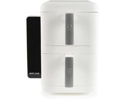 Stapelbare Airfryer - Verticale Airfryer Dubbel - Gelijk Koken Twee Lades - Ruimtebesparend Ontwerp 40% Slanker - 9 Liter Capaciteit