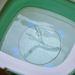Miniwasmachine - Draagbare Wasmachine - Kleding Reinigen - Opvouwbaar Ontwerp - 12 Liter - Groen — thumbnail 3