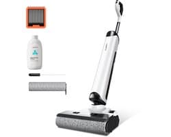 UWANT D500 Draadloos Steelstofzuigers -Wet & Dry stofzuigers-Anti-klitten-Nat Droog Stofzuiger-IPX6 waterdichte motor-AI zelfreinigend-180° plat leggen-17.000 Pa zuigkracht-3-zijdig vegen zonder randen-Geurpreventie-Realtime elektrolyse-Spraakprompt