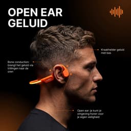 Audrax® Neon Pro - Sport oordopjes - Bone Conduction headphone - LED Lichtgevend - Sporthoofdtelefoon - Oortjes draadloos - Draadloze oordopjes - IPX8 Waterdicht - 32GB Interne geheugenkaart - Geschikt voor alle smartphones en smartwatches — thumbnail 2