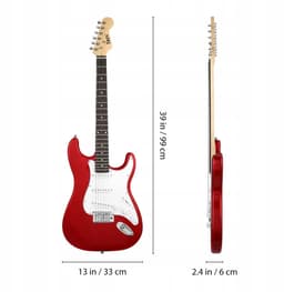 Complete Elektrische Gitaar Set - 39 Inch ST-model met 20 Watt Versterker, HSS Pickups & Accessoires – Perfect voor Beginners, Jongeren & Volwassenen — thumbnail 3