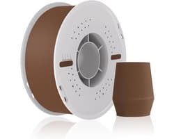 Mat PLA Filament - 3D Print Materiaal - Modellen Maken - Lage Kromtrekking - 1 kg 175 mm - Donkerbruin