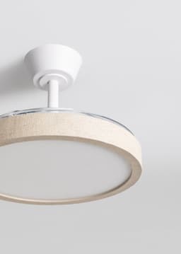 CREATE - Plafondventilator 40W stil met intrekbare bladen en LED-licht, verschillende maten - M - Met licht - WIFI - WIND CLEAR STUDIO — thumbnail 2