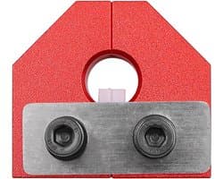 Filament lasser connector - 3D print reparatie - Continu 3D printen - Aluminiumlegering - 1.75 mm - Rood