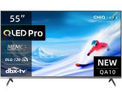 CHiQ 55QA10 – 55 inch 4K QLED Smart TV – Google TV – HDR10 – Dolby Audio – WiFi & Bluetooth – 140 cm