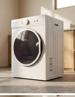 Wasdroger 3 kg – CompactDry Pro 1020W Luchtafvoerdroger Voorlader, 40L Capaciteit, 3 Droogprogramma’s, Compact & Energiezuinig – Wit Urbanhome — thumbnail 3