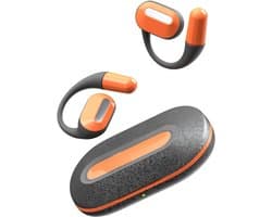 SNJY® Bone Conduction Headphone - Sporthoofdtelefoon Draadloos - Sport Oordopjes - Hardloop Oortjes - Zwart/Oranje