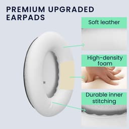kwmobile 2x oorkussens geschikt voor Bose QuietComfort 45 / QC45 / SC - Earpads voor koptelefoon in wit — thumbnail 3