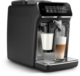 Philips 3300 Series - Espressomachine - 5 Warme & Koude Dranken - LatteGo Melksysteem - 40% Stiller - AquaClean Filter - Volautomatisch - Zwart & Zilver - Koffiemachine met bonen - EP3349/70 — thumbnail 1