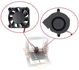 Dailygoody - DC Fan Turbo Fan Set - 5V ventilator - Ideaal voor 3D-printers - Elektronisch onderdeel - Hoge luchtstroom - Geschikt voor Prusa i3 — thumbnail 2