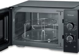 Magnetron met grill - Oven combi - Snel eten bereiden - Ruime inhoud - 25 Liter - Zwart — thumbnail 5
