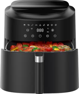 AIMASON AF80D10 XXL Heetluchtfriteuse 9L - 2350W Airfryer voor Snel Koken - 9 Programma's - LED-display - Verwarmfunctie - Metalen binnenkant - Moderne Airfryer voor Familiegerechten — thumbnail 1