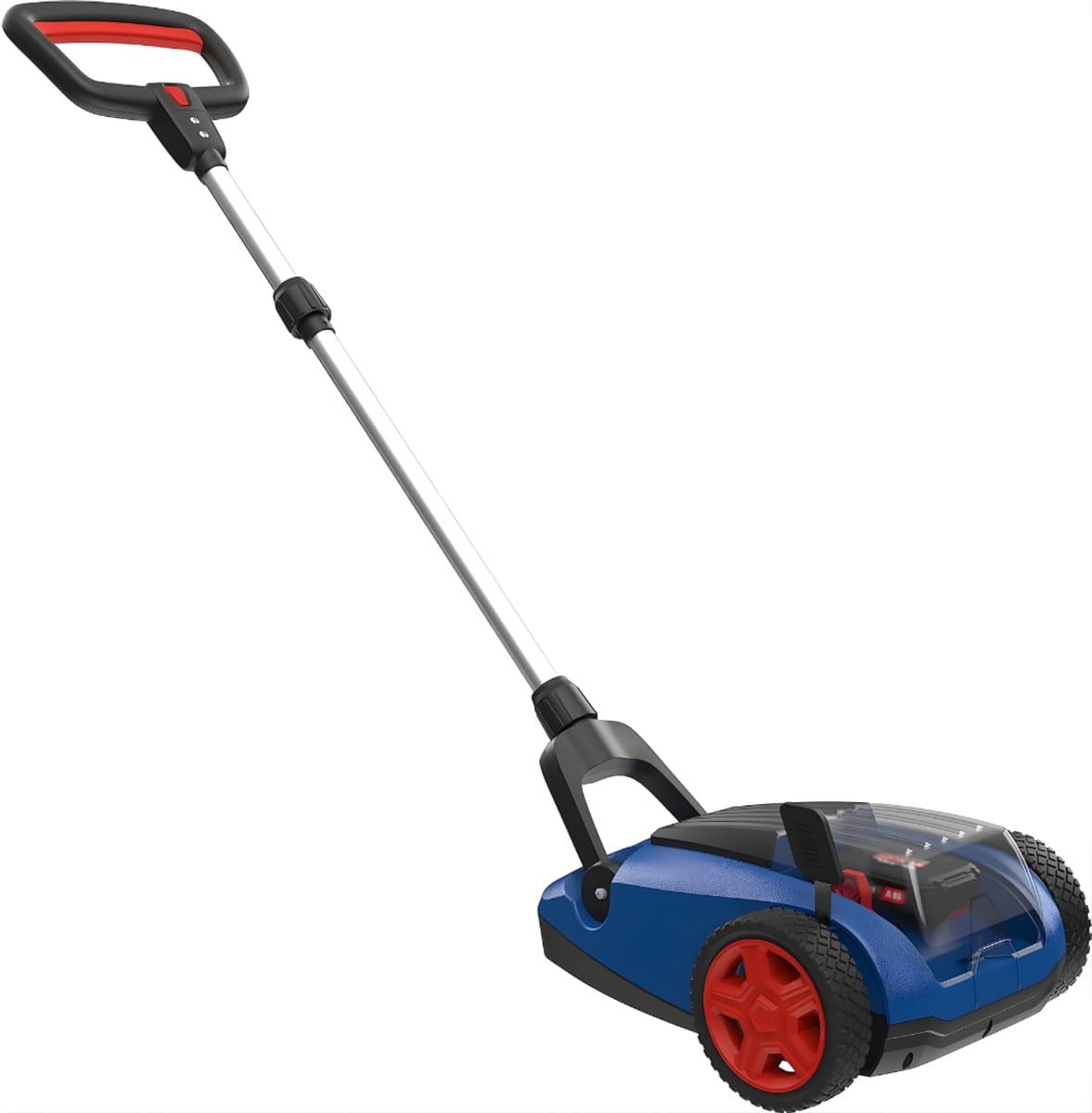 KAD® Grasmaaier Accu - Accu Grasmaaier – Inclusief Accu & Lader – Blauw/Rood/Zwart - 44cm x 34cm x 116cm — afbeelding 1