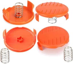 4 stuks, geschikt voor RC-100-P vervangende trimmer spoeldoppen, geschikt voor Black Decker GH900 GD600 GH610 GH900 GH912 ST6600, fijne snoertrimmer grasmaaier spoeldoppen, geschikt voor RC100P trimmer dop onderdelen — thumbnail 1