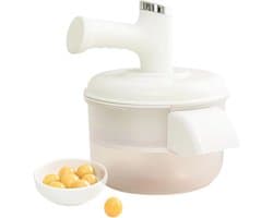 Druiven Schilmachine - Fruit Ontveller - Keuken Voorbereiding - Automatische Rotatie - 20.8 x 25 cm - Wit
