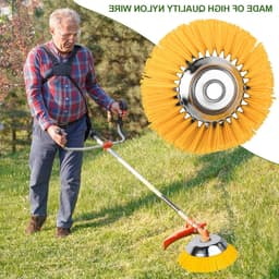 Nylon Onkruidborstel 200mm x 25.4mm voor het Verwijderen van Roest en Mos, Tuinonderhoud en Grasmaaier Accessoire — thumbnail 3