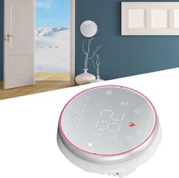 Slimme Thermostaat - Programmeerbare Regelaar - Energie Besparen - Dun Paneel Ontwerp - 13 Mm Inbouw - Wit — thumbnail 4