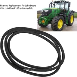 Grasmaaier Riem - Maaiers Deck Belt - Gazon Onderhoud - Hittebestendig Rubber - 42 inch - Zwart — thumbnail 2