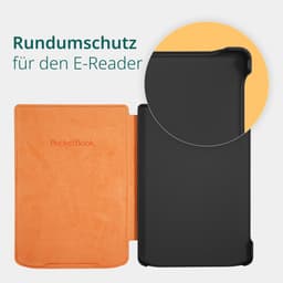 PocketBook Verse Pro Passion Red e-reader – Inclusief Oranje Hoesje (shell cover) – Voordeelbundel — thumbnail 2