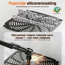 Saikefy Airfryer XXL - 11 Liter - Gestapelde Lades - 11 Programma's - Airfryer met Intelligent Touchbediening - Heteluchtfriteuse - Inclusief 4 handige accessoires — thumbnail 10