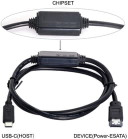 USB-C naar Power Over eSATA Adapter voor HDD SSD ODD Converter — thumbnail 4
