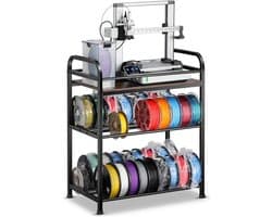 Filament Opbergrek - Spoelhouders Rek - 3D Printen Organiseren - Zwaar Gebruik - Max 40 Spoelen - Bruin