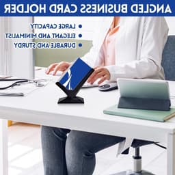 Moderne Kaartenhouder voor Bureau - Organisator voor 30 Visitekaartjes - Perfect voor Kantoor en Thuisdecoratie — thumbnail 3