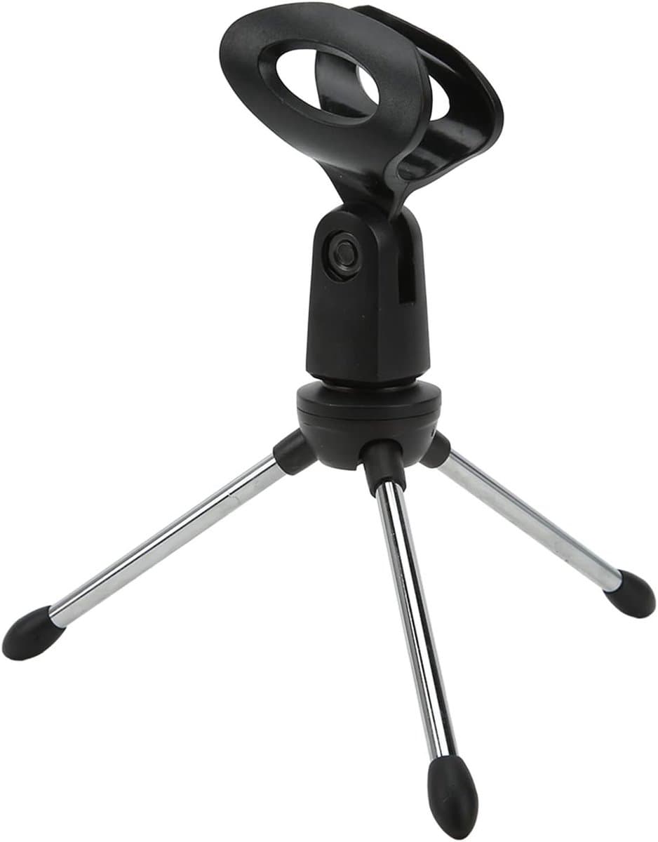 Verstelbare Microfoonstandaard voor Bureau, Tripod Microfoonhouder met Afneembare Clip en 5/8-Inch Draad, Ideaal voor Conferenties en Live-uitzendingen — afbeelding 1