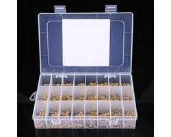 Assortiment van 1200 keramische condensatoren voor auto-audio, 24 waarden van 10pF tot 10uF, monolithische condensator set