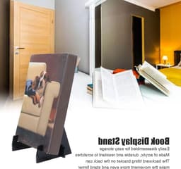 Verstelbare Acrylic Boekstandaard voor Tablets, Kranten, Tijdschriften en Notebooks - Zwart Display Easel — thumbnail 2