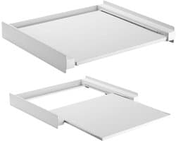 REN® Tussenstuk Wasmachine Droger - Stapelkit - Tussenstuk Wasmachine en Droger - Tussenstuk Wasmachine Droger Zwart - Tussenstuk Wasmachine Droger Aeg - Wit - 60cm x 72cm x 10cm