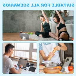 Verstelbare Telefoonhouders - Opvouwbare Smartphone Stand voor Tafel, Draagbare Tablet Houder, Ideaal voor Thuis, Kantoor en Films Kijken — thumbnail 2