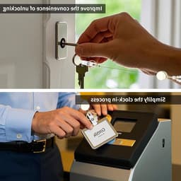 Elegante Lanyard met ID Houder voor Werk Badges, Natuurlijke Steen Kralen, Perfect voor School en Kantoor, Ideaal voor Sleutels en Kaarten — thumbnail 4