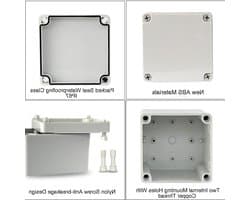 Waterdichte Verbindingsdoos IP67 voor Elektronische Projecten - ABS DIY Behuizing Instrumentenkast (110 * 80 * 45mm) - Perfect voor Buitengebruik en Bescherming tegen Stof en Vocht