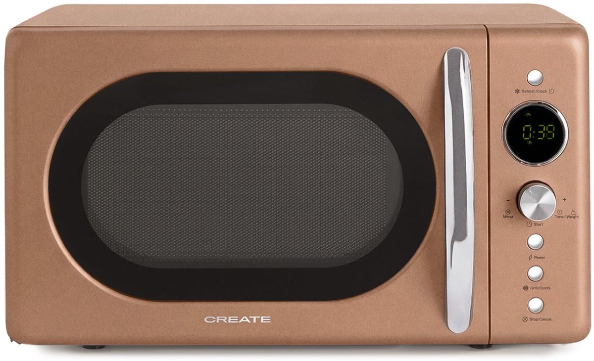 CREATE - Magnetron 20L digitale grill 900W - Mokka - MICROWAVE RETRO — afbeelding 1