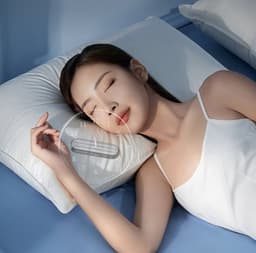 Slaapsprekers - Onderkussen Bluetooth Speaker - Bluetooth-kussenluidspreker - Botgeleiding Technologie - Witte Ruis - Draadloos - Voor een betere nachtrust - Mini Under Pillow Speaker - Zwart — thumbnail 2