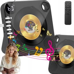 CD-speler - Draagbare Bluetooth-luidspreker - 4000mAh Batterij & Bluetooth 5.0 - Transparant Schuifdeksel & Afstandsbediening - Slaaptimer & Herhaalfunctie - Voor Thuis & Onderweg — thumbnail 1