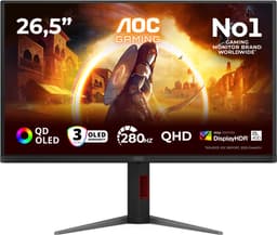 AOC G4 Q27G4ZD - QHD OLED Monitor - HDMI 2.1 - USB-Hub - Verstelbaar - 280hz - 27 inch — thumbnail 1