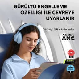 Soundcore Space One by Anker, Draadloze Over-ear Koptelefoon - Headphones - Active Noise Cancelling, Multipoint Connection, 55 uur accuduur, Bluetooth 5.3, LDAC, Hi-Res Certified — thumbnail 16