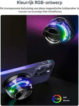 carmdering - Magnetische Bluetooth Luidspreker -draadloze Bluetooth Mini Speaker - Draagbare Speaker - Mini Audio Systeem - Bluetooth 5.3 Connectiviteit - Sterke Magnetische Houder - Duurzaam ABS Materiaal - Ideaal Voor Outdoor Reizen - 1 Stuk — thumbnail 5