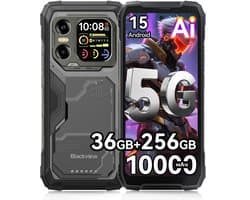 Blackview XPLORE X1 Robuuste Smartphone 5G - 36GB RAM - 256GB ROM - 10000mAh 55W - 6,78 inch 120Hz - IP68/IP69K Robuuste Telefoon - 108MP+50MP Camera - Android 15 - NFC GPS - Zwart