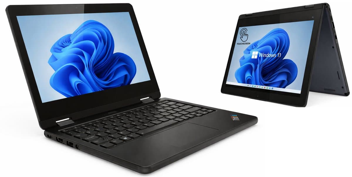 Lenovo Yoga 11e Gen 6 - 2-in-1 Laptop met Touchscreen - Ideaal voor Studie & Thuisgebruik - 11.6 inch - 256GB SSD - Windows 11 — afbeelding 1
