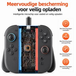 PlayCool Nintendo Switch 2 Joy-Con Charging Grip - Zwart — thumbnail 4