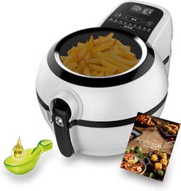 Olievrije Friteuse - Hetelucht Frituurpan - Gezond Koken - 9 Automatische Programma's - 1.2 kg Capaciteit - Zwart — thumbnail 1