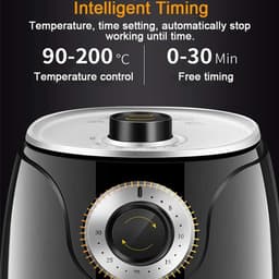 Heteluchtfriteuse - Airfryer Oven - Vetarm Koken - Snelle Luchtcirculatie - 29 x 25 Cm - Zwart — thumbnail 5