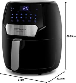 Airfryer Zonder Olie - Heteluchtfriteuse - Gezond Bakken - 12 Voorgeprogrammeerde Programma's - 4 Liter Capaciteit - Multicolor — thumbnail 2
