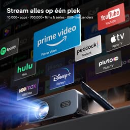 Novari - Beamer - Projector - 4k beamer - 1200 ANSI lumen helderheid - Full HD 1080P resolutie - Dubbele 10W luidsprekers - 120W — thumbnail 4