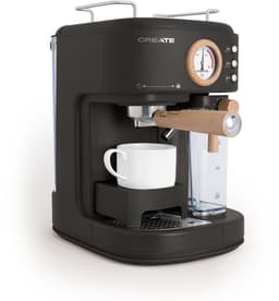 CREATE - Pack THERA RETRO PRO Halfautomatische espressomachine + MILL PRO Koffie- en kruidenmolen - Zwart — thumbnail 4