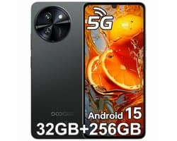 Smartphone DOOGEE Note 59 Pro - 32GB RAM - 256GB ROM - 6,75inch 120Hz - Android 15 - 6250 mAh - AI Camera - NFC, GPS - DOOGEE Mobiele Telefoon 5G - Zwart