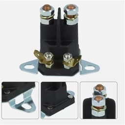 Startrelais Solenoïde - Motoronderdeel - Grasmaaier Starten - 4-polig 12V - 8x7.5x6.5 cm - Zwart — thumbnail 4